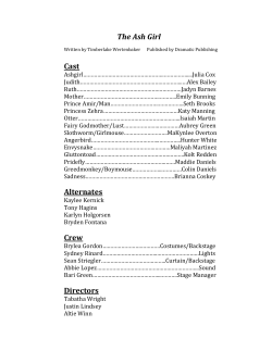 The Ash Girl Cast Alternates Crew Directors