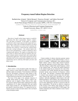 Frequency-tuned Salient Region Detection - Infoscience