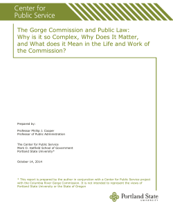 Legal Assessment - Columbia River Gorge Commission