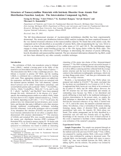 Structure of Nanocrystalline Materials with Intrinsic Disorder from