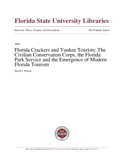 Florida Crackers and Yankee Tourists: The Civilian Conservation
