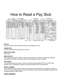 How To Read a Pay Stub