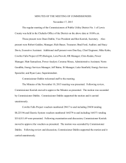 Minutes - Lewis County PUD