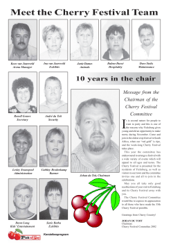 Meet the Cherry Festival Team