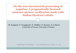 On the non-incremental processing of negation: A pragmatically