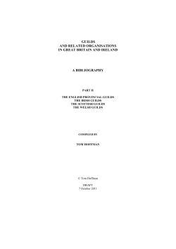guilds and related organisations in great britain and ireland