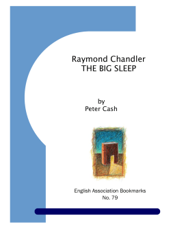 Raymond Chandler THE BIG SLEEP