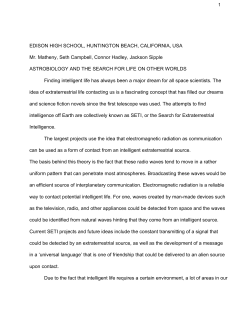 Astrobiology and the search for life on others worlds