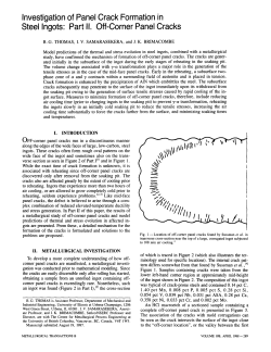 Investigation of panel crack formation in steel ingots: Part II. Off