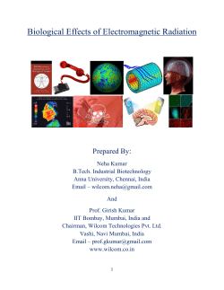 Biological Effects of Electromagnetic Radiation