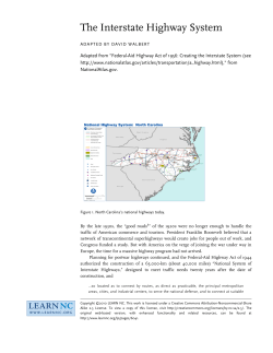 The Interstate Highway System