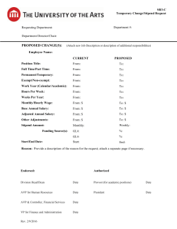SR3-C Temporary Change/Stipend Request CURRENT