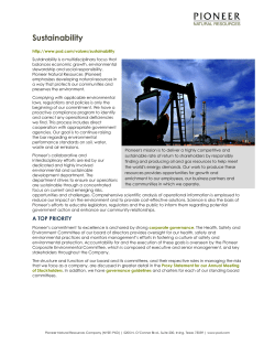 SustainabilityPrintAll - Pioneer Natural Resources