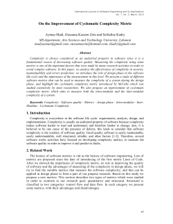 On the Improvement of Cyclomatic Complexity Metric