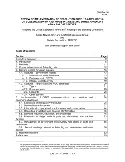 review of implementation of resolution conf. 12.5