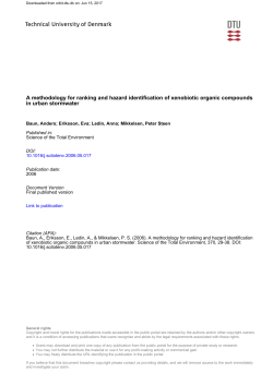 A methodology for ranking and hazard identification of