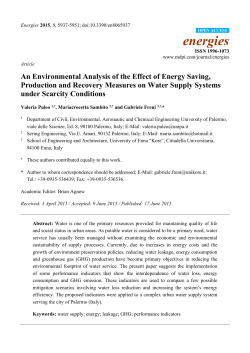 An Environmental Analysis of the Effect of Energy Saving