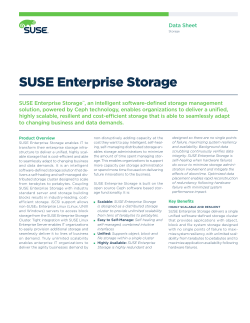 SUSE Enterprise Storage&trade;