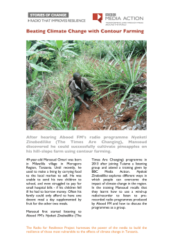 Beating Climate Change with Contour Farming