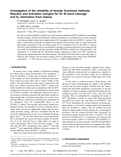 Investigation of the reliability of density functional methods: Reaction