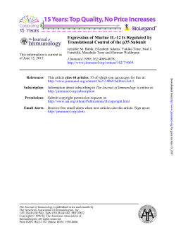 Translational Control of the p35 Subunit Expression of Murine IL