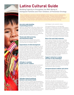 Latino Cultural Guide - Center for Advanced Studies in Child Welfare