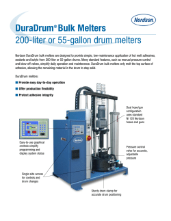 DuraDrum 200 Liter or 55 Gallon Drum Bulk Melters Data Sheet