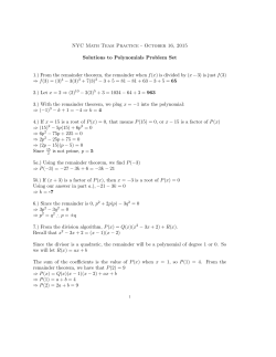 Solutions to Problems