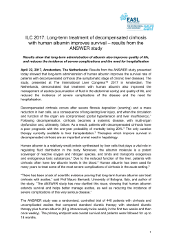 Long-term albumin administration improves survival in patients with