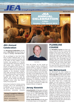 March 2015 - Jersey Evangelical Alliance