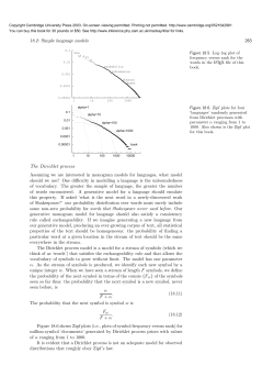 The Dirichlet process