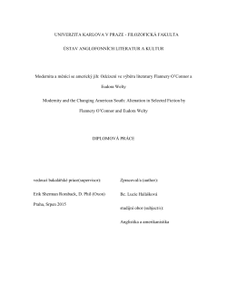 UNIVERZITA KARLOVA V PRAZE