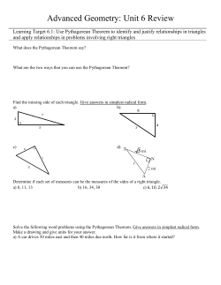 Advanced Geometry: Unit 6 Review