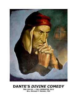 dante`s divine comedy - Saint Mary`s College of California