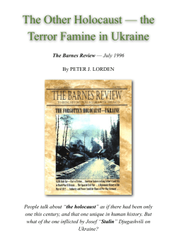 The Other Holocaust &mdash; The Terror Famine in Ukraine Ver 2