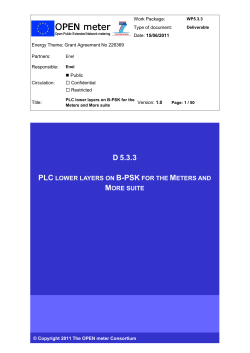 D5.3.3_PLC lower layers on B-PSK for the Meters and More suite v1