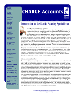 CHARGE Accounts - CHARGE Syndrome Foundation