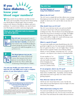 Blood Sugar Control is important for people with type 2 diabetes