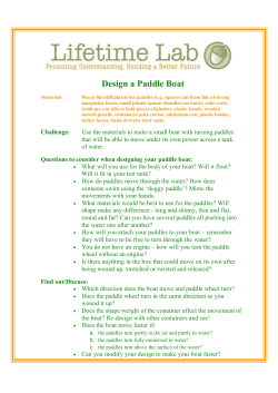 Design a Paddle Boat - Discover Primary Science