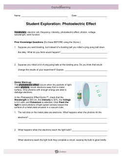 Photoelectric Effect