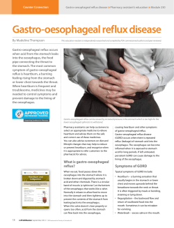 Gastro-oesophageal reflux disease