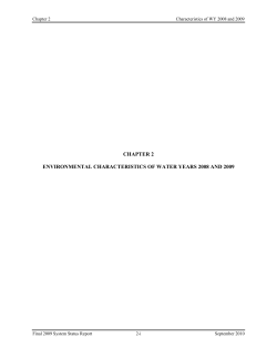 chapter 2 environmental characteristics of water years 2008 and 2009