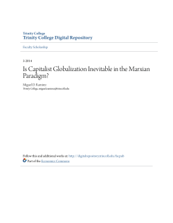 Is Capitalist Globalization Inevitable in the Marxian Paradigm?