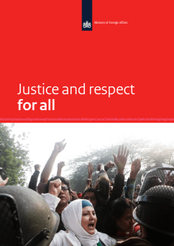 Justice and respect for all