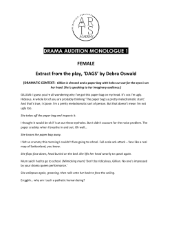 Academy Drama Monologue Audition - FEMALE