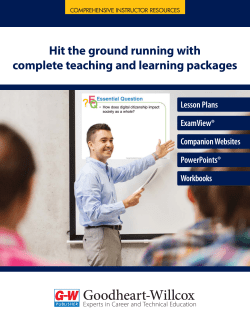 Instructor Resources - Goodheart