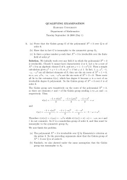 Sol - Harvard Mathematics Department
