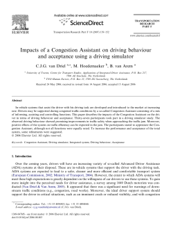 Paper Impacts congestion assistant IV