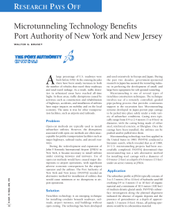 Microtunneling Technology Benefits Port Authority of New York and