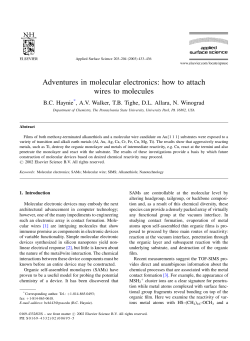 Adventures in molecular electronics: how to